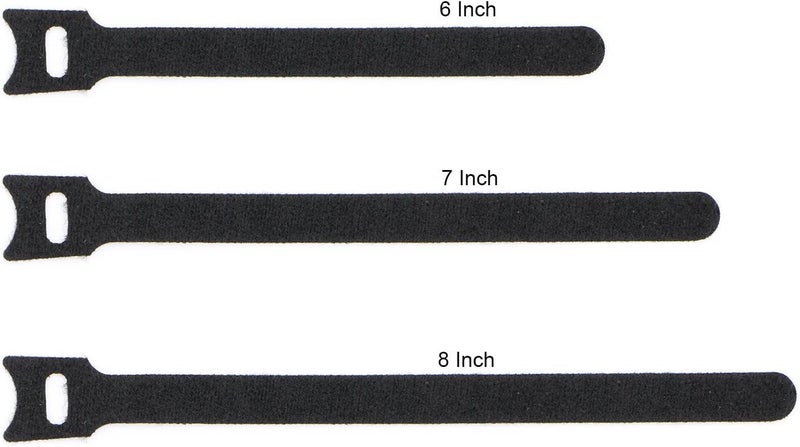 Pasow 50pcs Reusable Fastening Adjustable Cable Ties Wire Management (6 Inch, Black) - Image 5